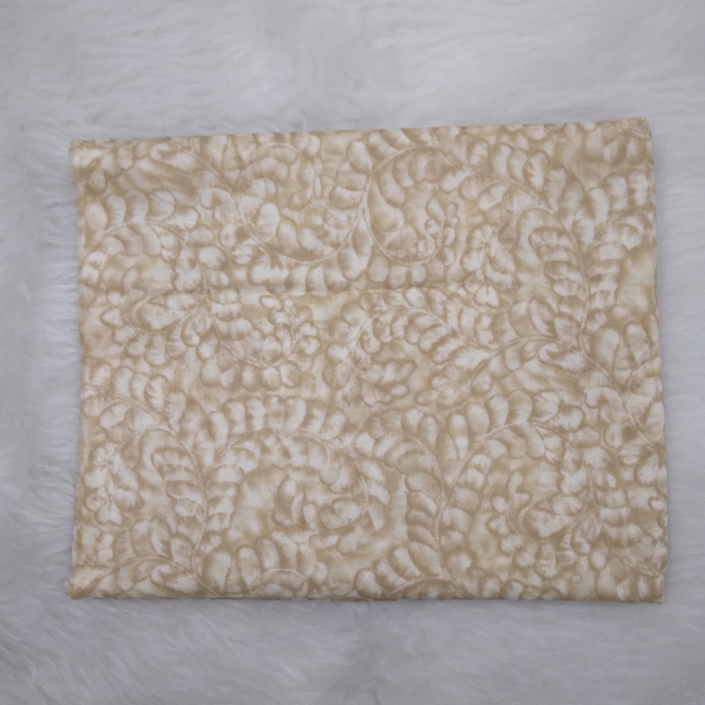 FABRIC Hoffman International Fabrics Essentials collection beige and cream leaf
